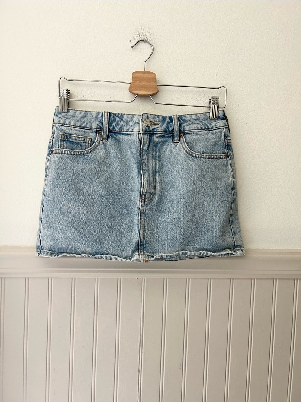 PacSun Size 27 Light Blue Denim Mini Skirt